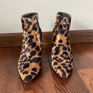 Leopard Boots; Only worn one time